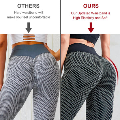 TIK Tok Leggings Women Butt Lifting Workout Tights Plus Size Sports High Waist Yoga Pants